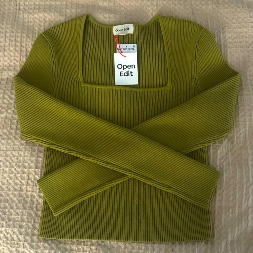 Open Edit Long Sleeve Top Size Smalll